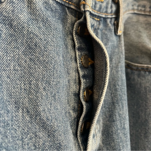 Levi's 501's Vintage Button Fly Straight Leg Medium Wash Jeans Size 33X30 - Picture 12 of 13